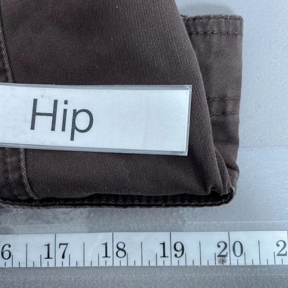 Live a Little Denim Jacket Buttons Brown Size Large L - Picture 16 of 17